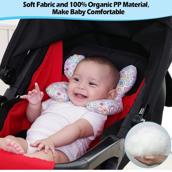 Kakiblin Head and Neck Support Soft Pillow. For Carseat, Travel and stroller new - Picture 5 of 6
